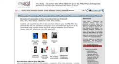 Desktop Screenshot of myadsl.fr